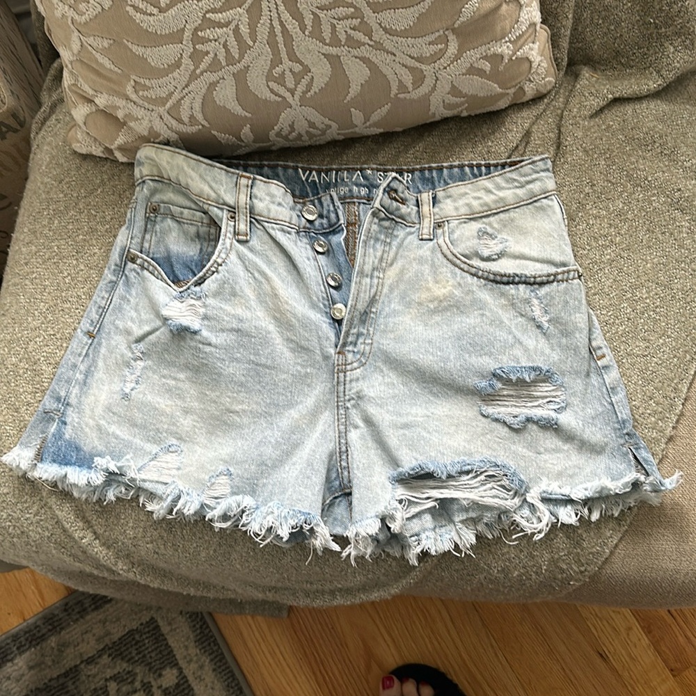 Distressed Jean Shorts